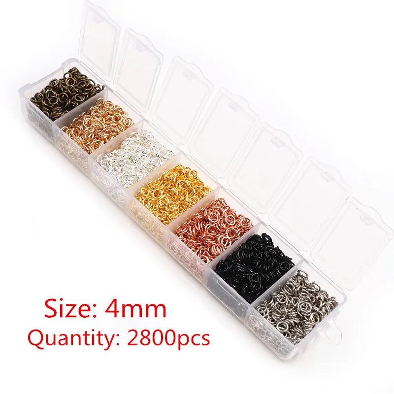 Assorted Jump Ring Set – 8 Colors, 3–10mm