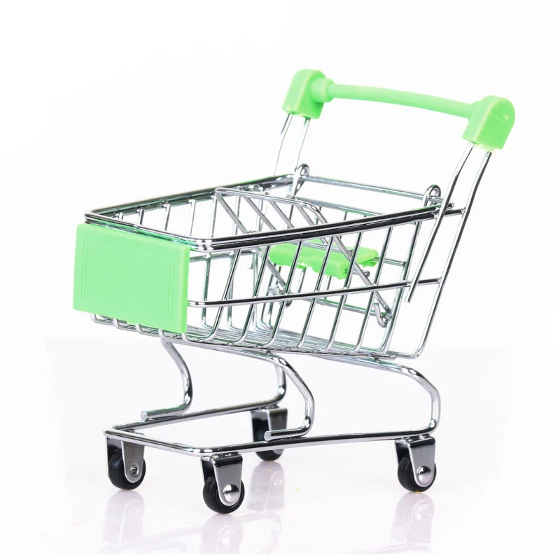 Mini Shopping Cart Desktop Model Toy