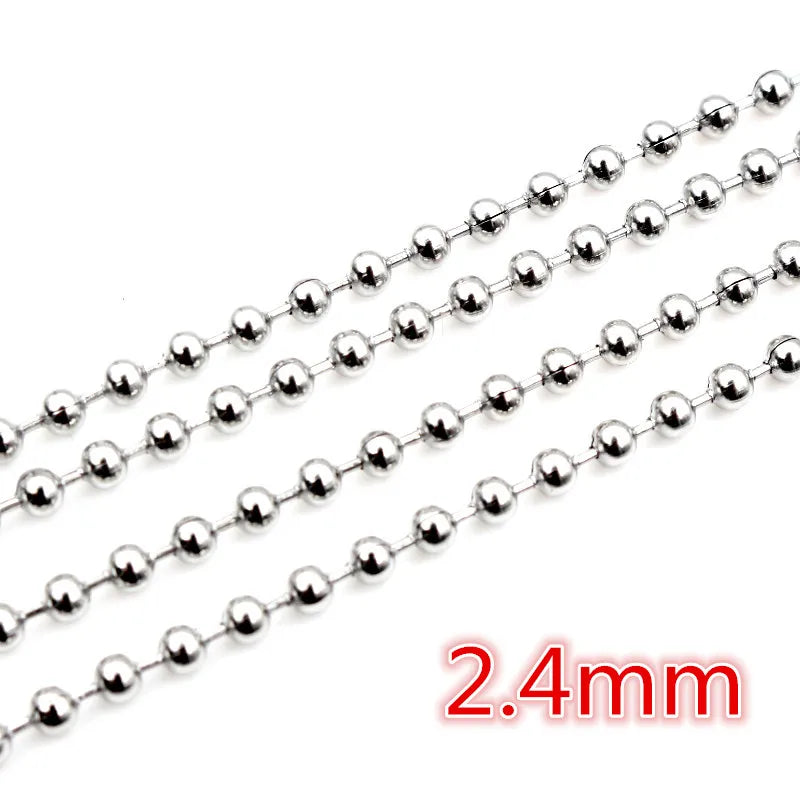 5m Stainless Steel Necklace Chains for DIY Jewelry