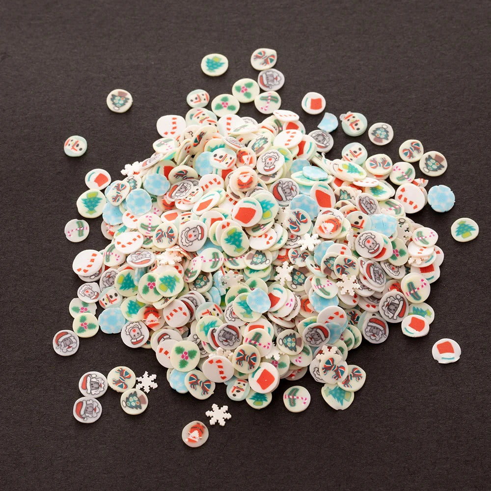 1000pcs Polymer Clay Fruit Slices for Crafts