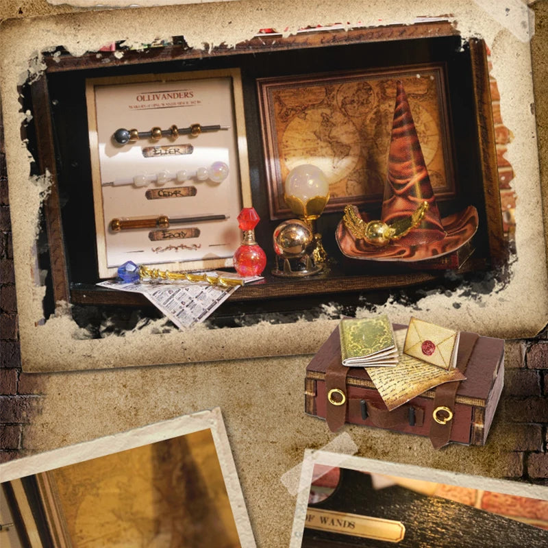 Wooden DIY Miniature Dollhouse Kit with Furniture