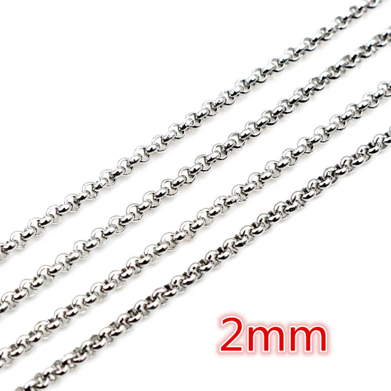 5m Stainless Steel Necklace Chains for DIY Jewelry