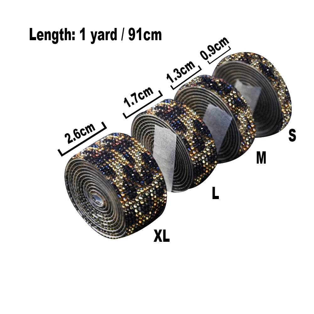 Crystal Rhinestone Sticker Strips – Self-Adhesive DIY Decor