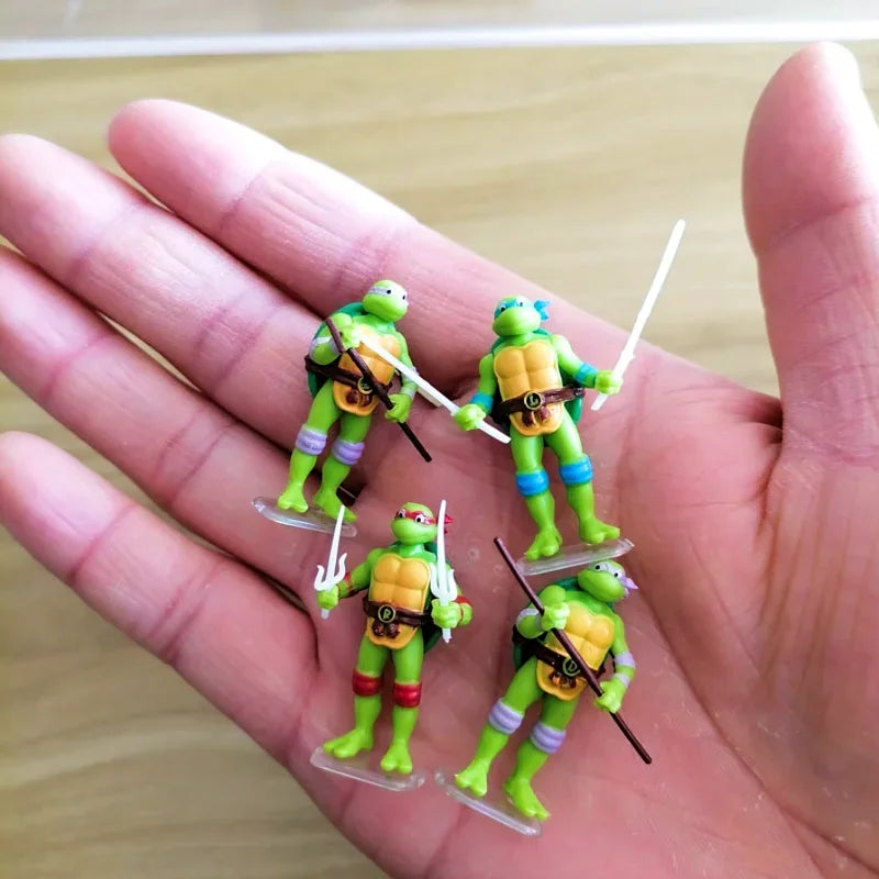Mini TMNT Figures – Classic Leonardo, Donatello, Raphael Set