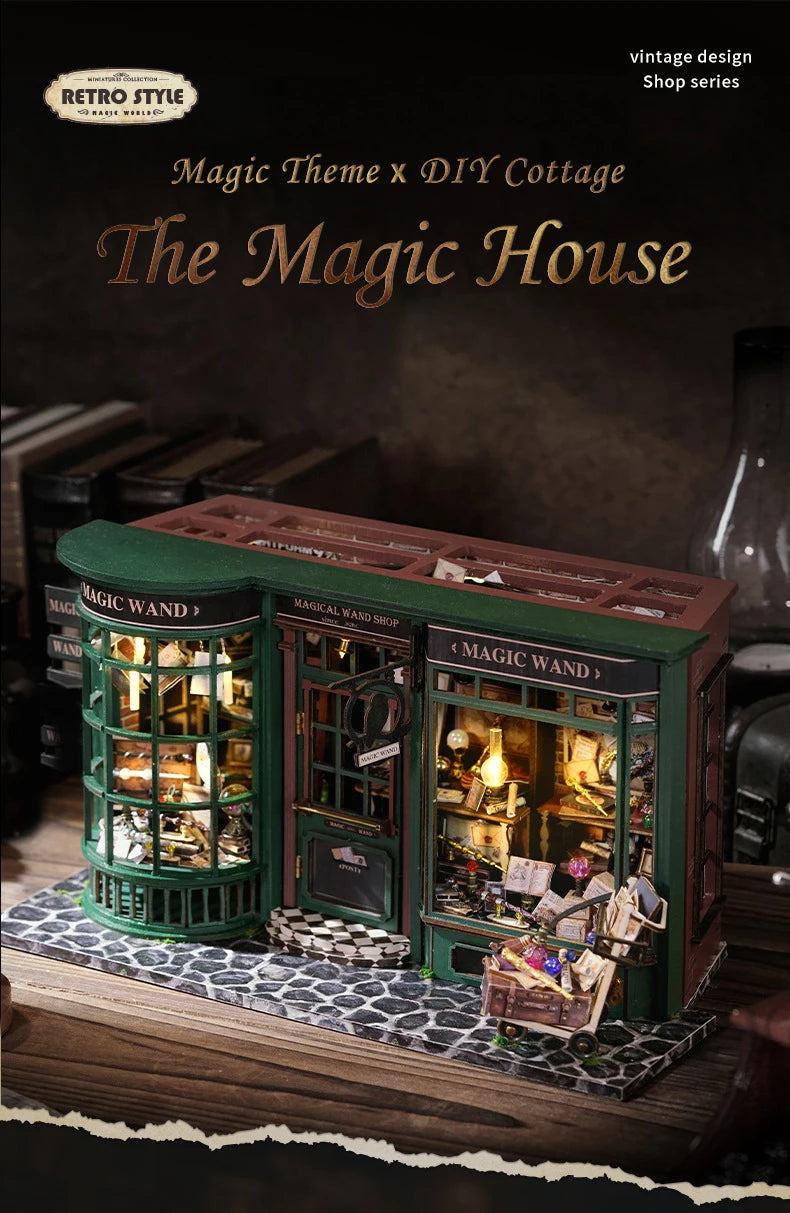 Magic Shop DIY Miniature Wooden Dollhouse Kit