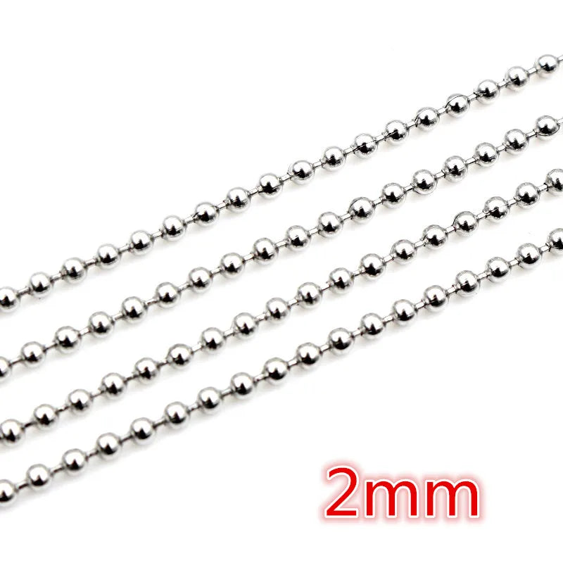 5m Stainless Steel Necklace Chains for DIY Jewelry