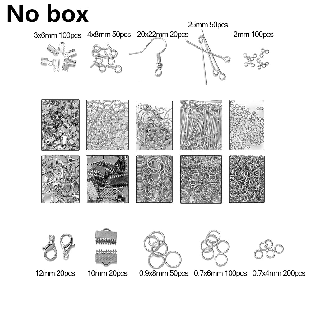 Alloy Jewelry Findings Kit – DIY Repair & Making Set