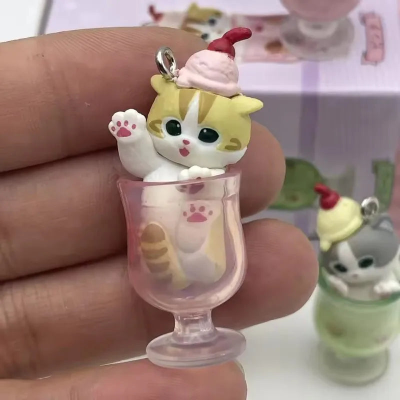 Mofusand Cat Pudding & Cold Drink Blind Box Mini Figure