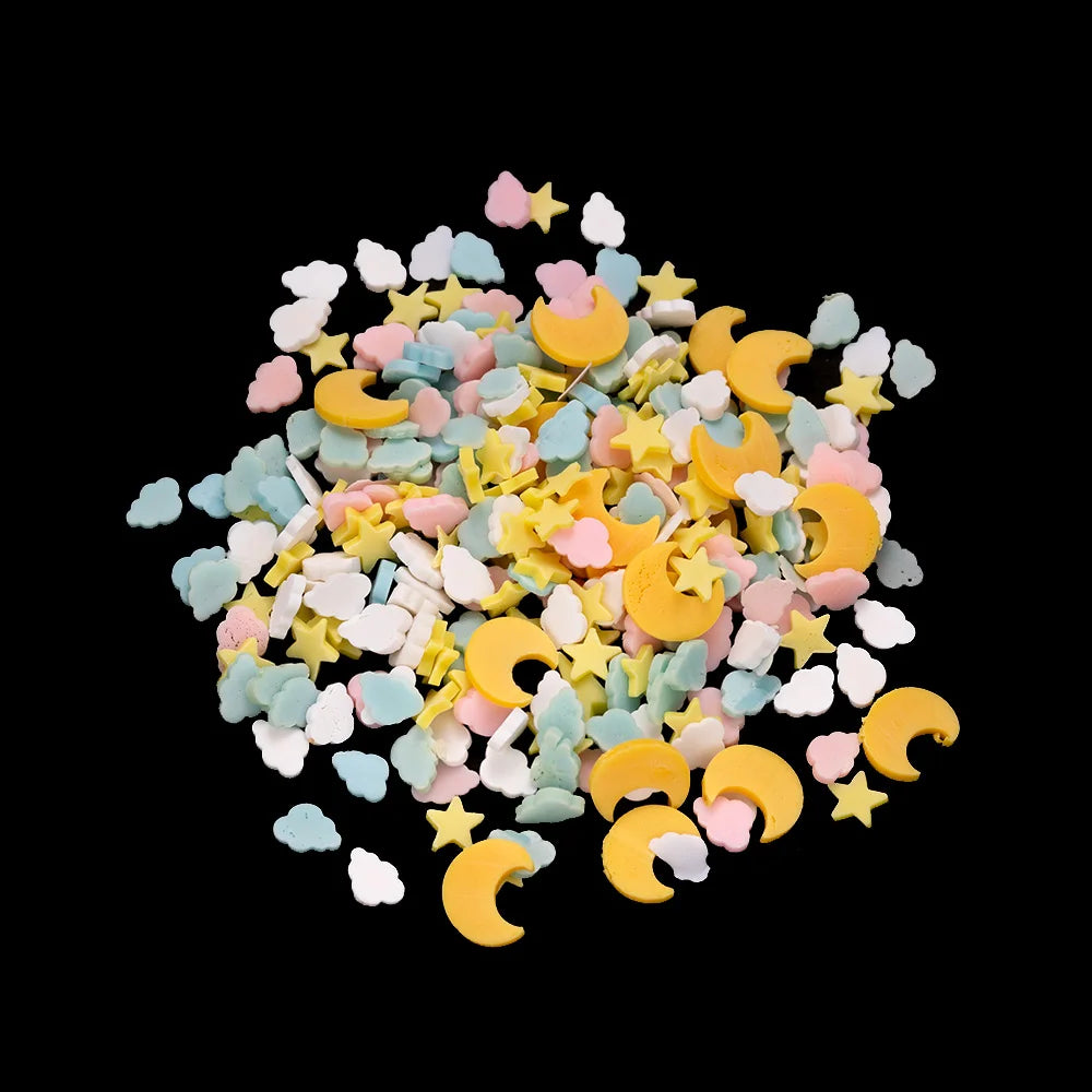 1000pcs Polymer Clay Fruit Slices for Crafts