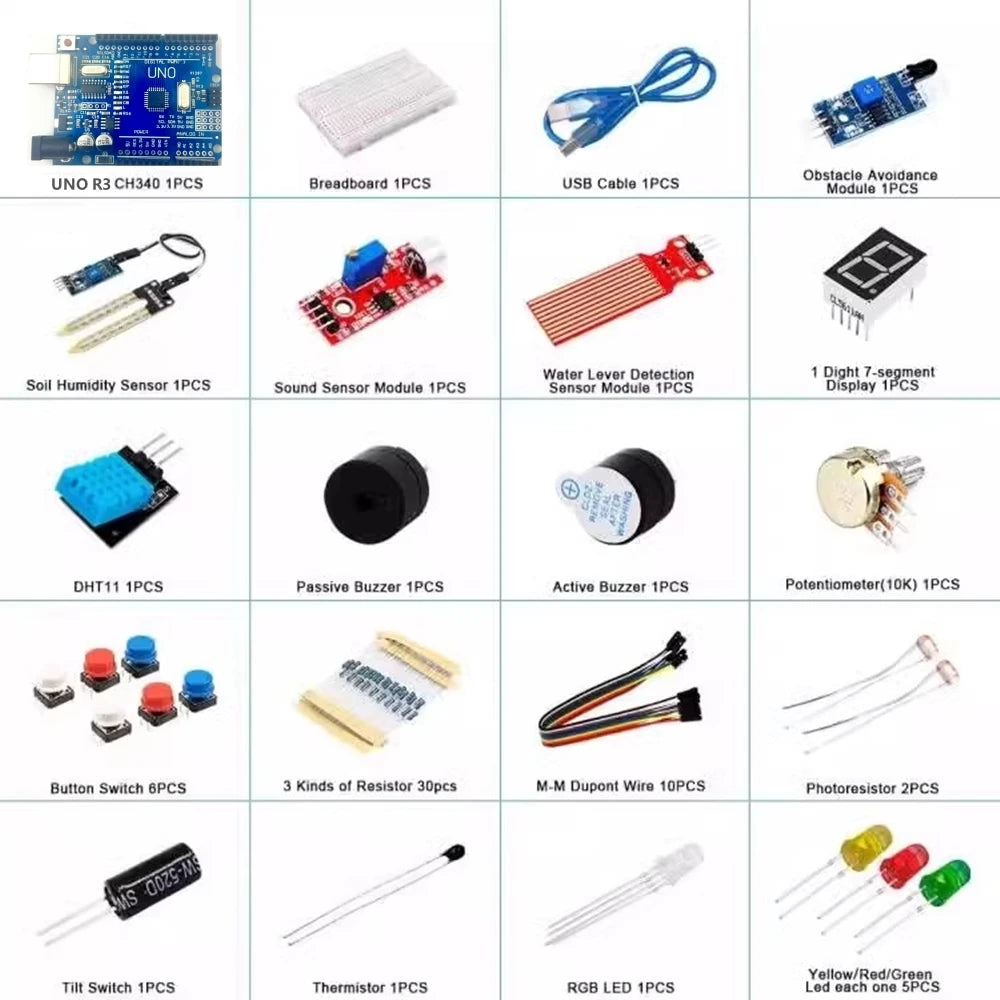 400 Tie-Point Breadboard Starter Kit – Arduino DIY Set