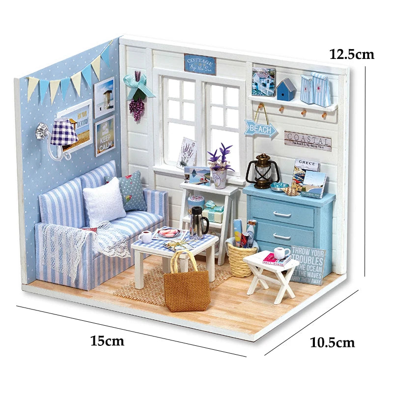 Kitten Mini 3D Dollhouse Puzzle Kit