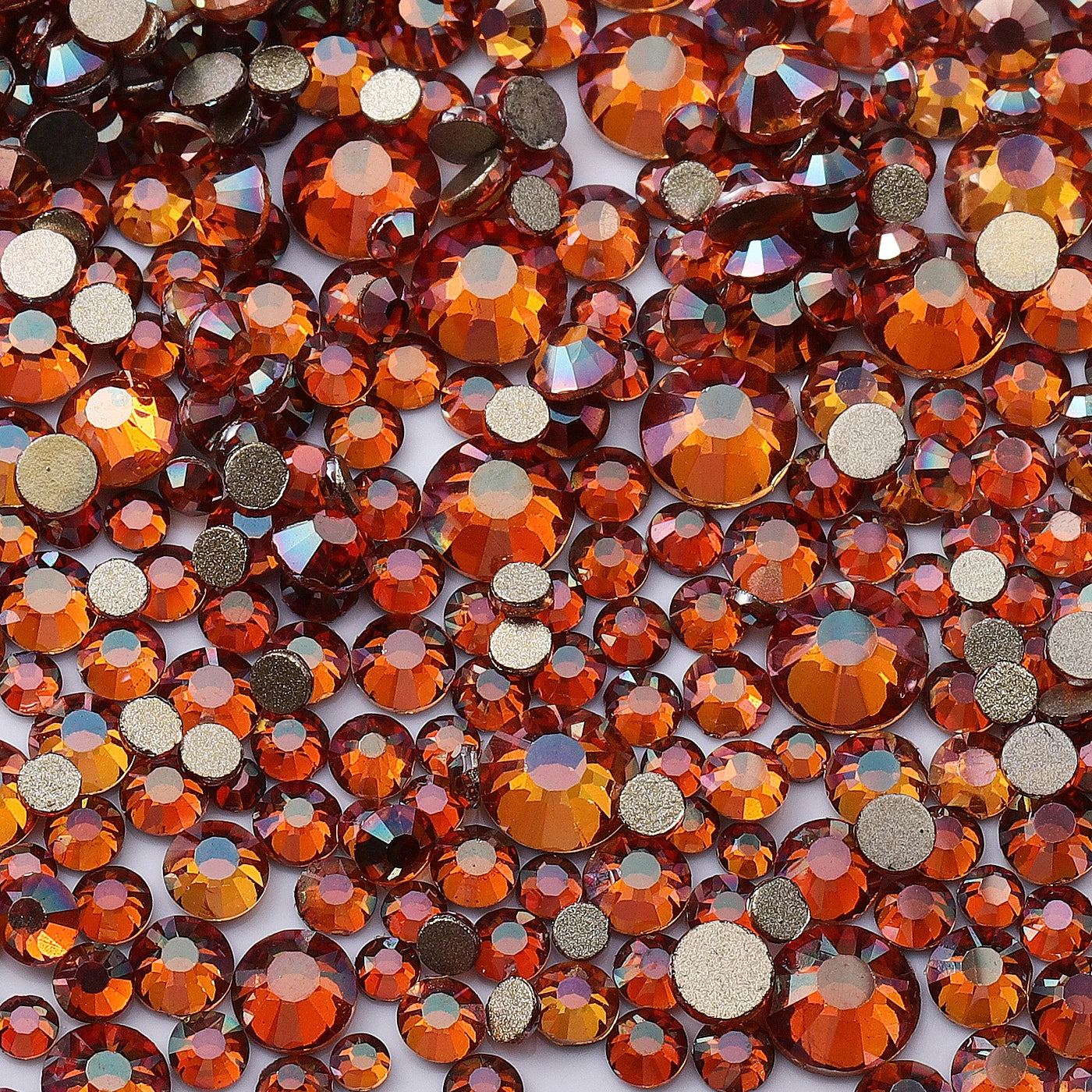 QIIY 1440pcs Glass Rhinestones – Mixed Sizes Flatback Gems