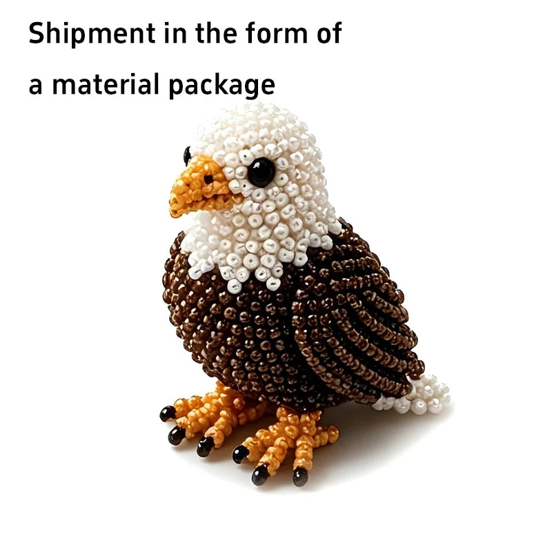 3D Beaded Bird DIY Craft Kit – Handmade Animal Beading Set