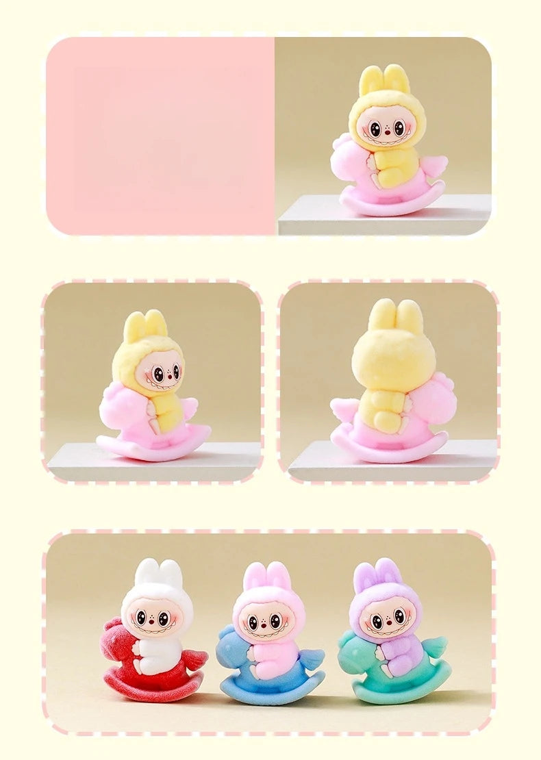 9pcs Crybaby Rabbit Figures – Flocked Anime Dolls & Desk Ornaments