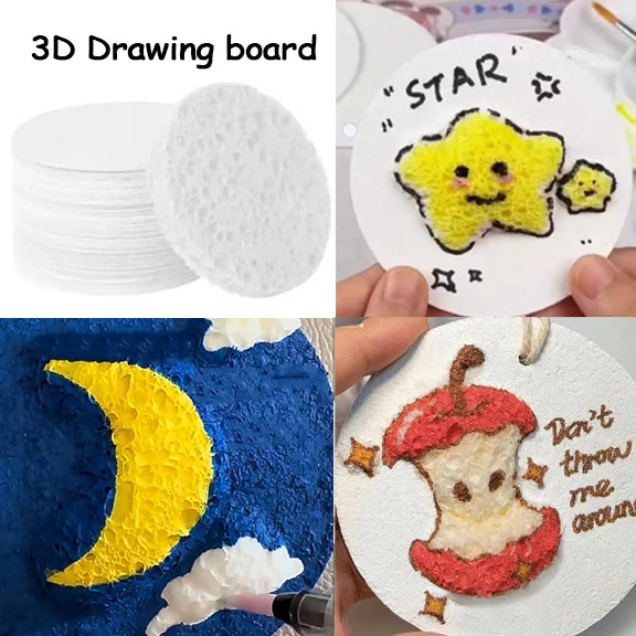3D Magic Drawing Sponge Canvas for Kids
