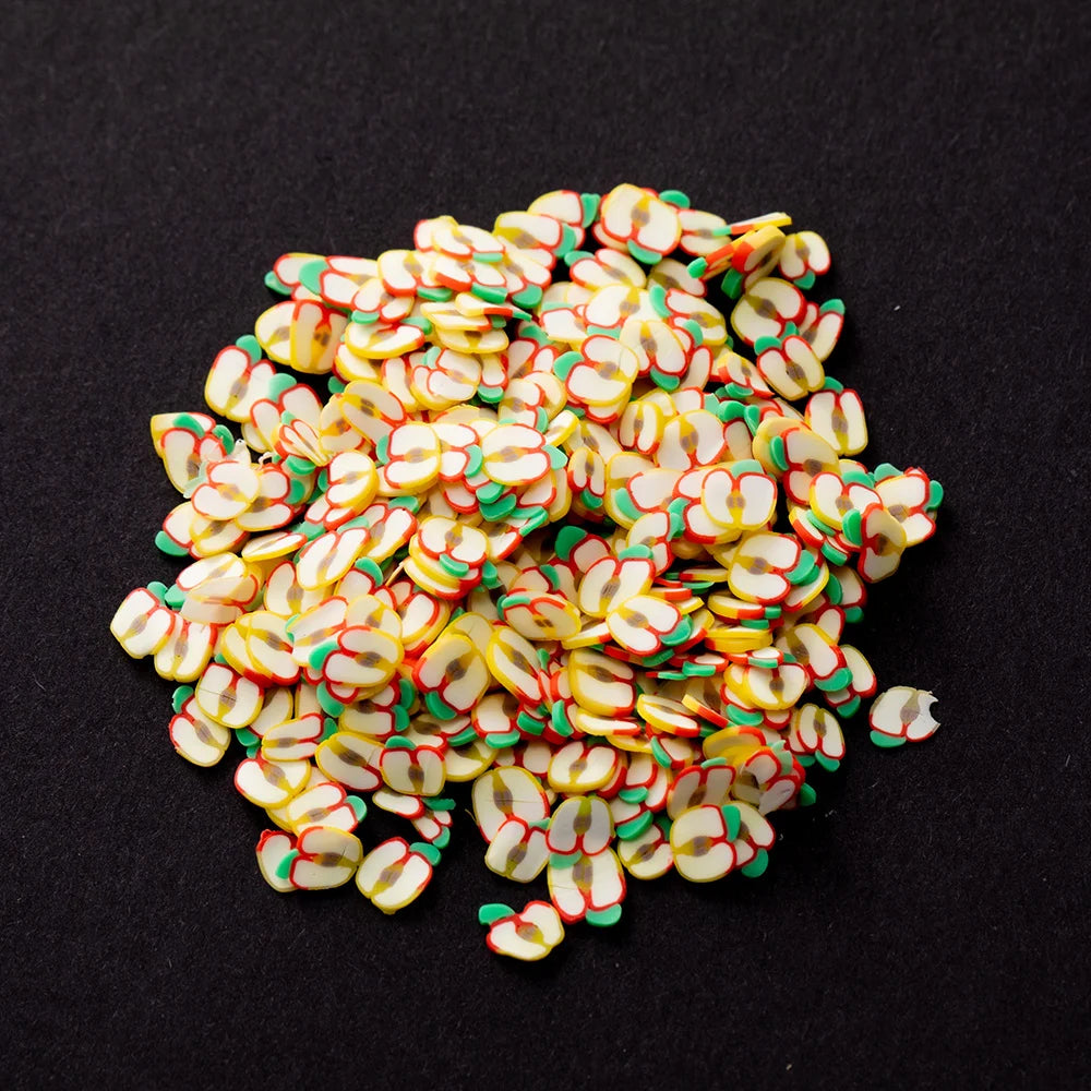 1000pcs Polymer Clay Fruit Slices for Crafts