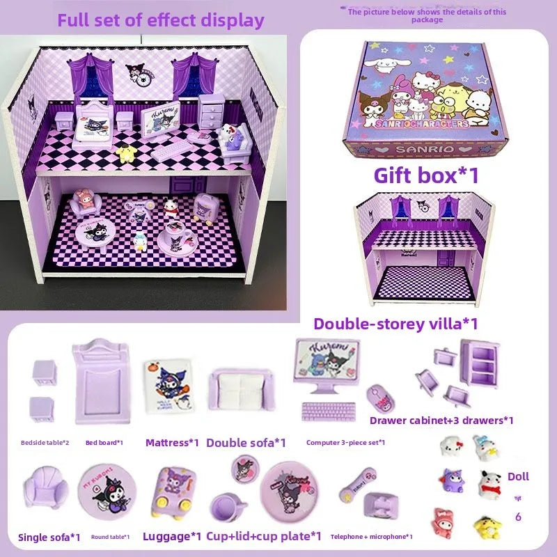 Kawaii Cat Miniature Dollhouse Furniture – Cute Collectible Room Decor