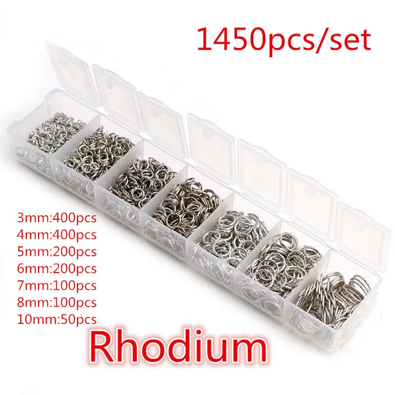 Assorted Jump Ring Set – 8 Colors, 3–10mm