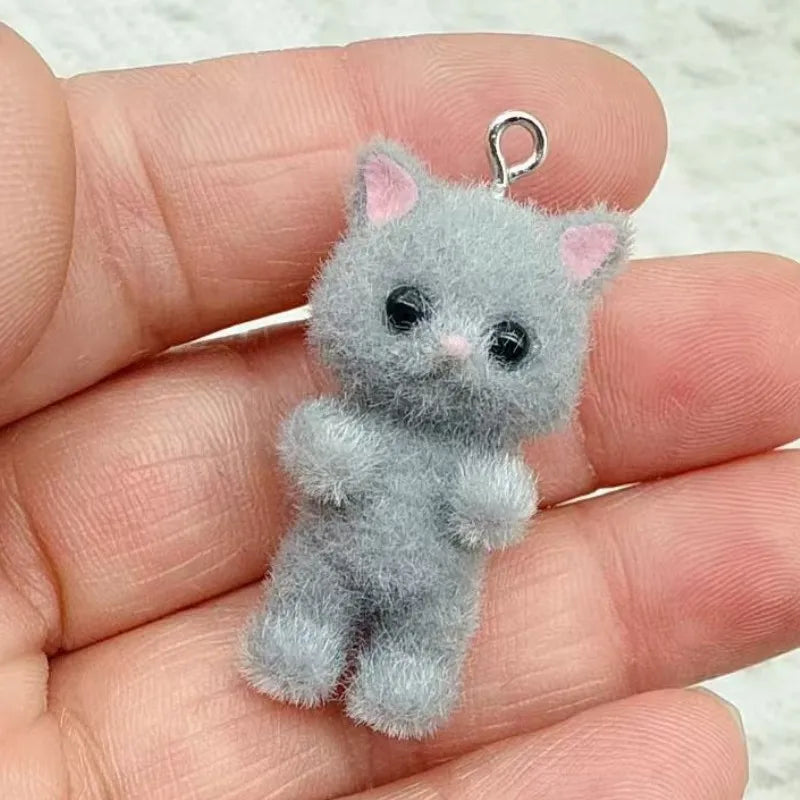 5-Piece 3D Animal Resin Charms – DIY Jewelry Set