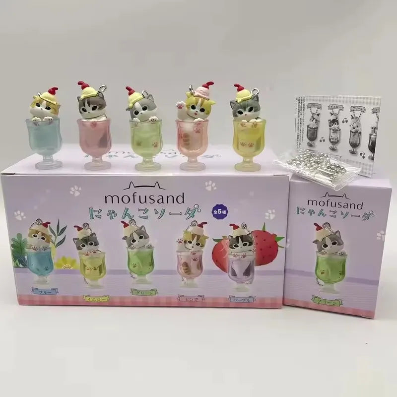 Mofusand Cat Pudding & Cold Drink Blind Box Mini Figure