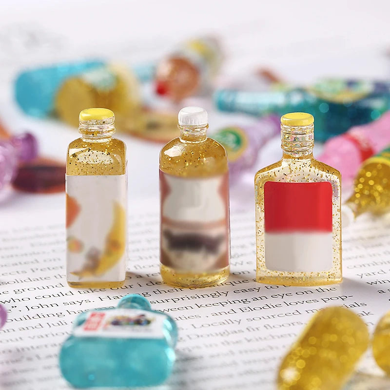 Mini Resin Beverage Bottles – Dollhouse Accessories & Party Fillers