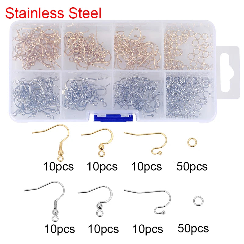 Jewelry Making Kit – Stainless Steel Findings Set in Box