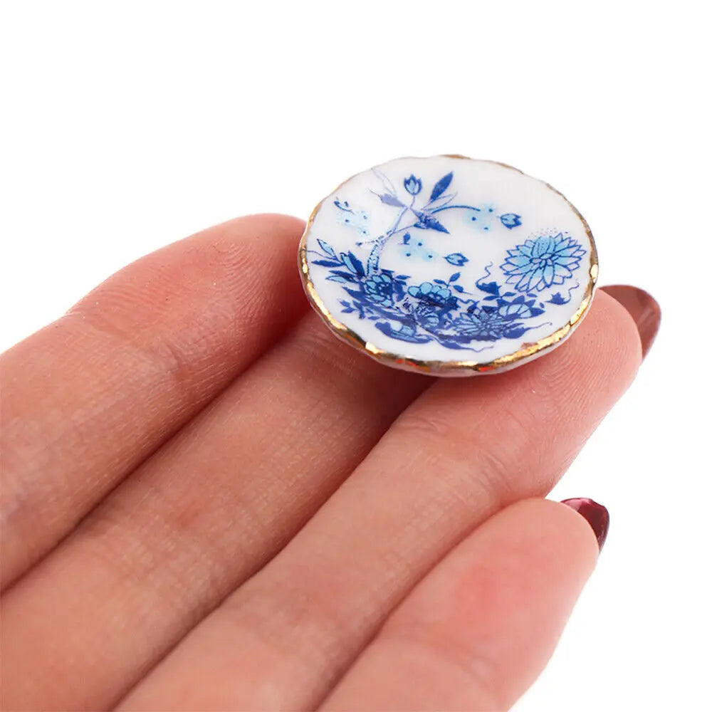 15pcs Mini Porcelain Tea Set – Dollhouse Tableware