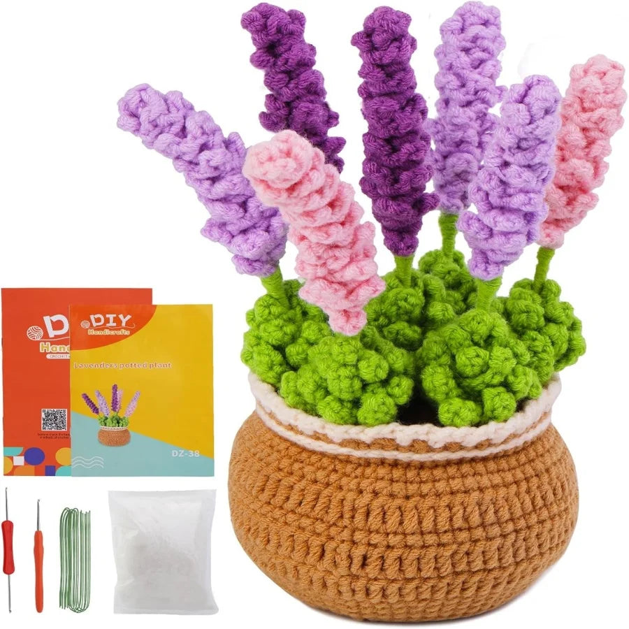 Beginner Crochet Kit – Flower Potted Plants