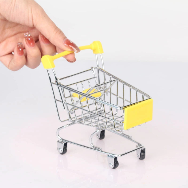 Mini Shopping Cart Desktop Model Toy