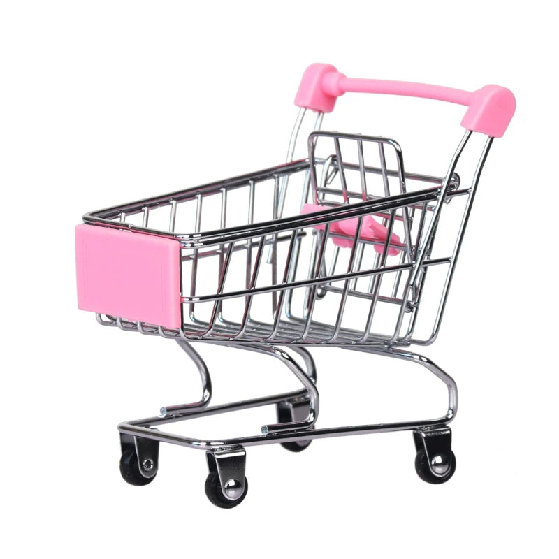 Mini Shopping Cart Desktop Model Toy
