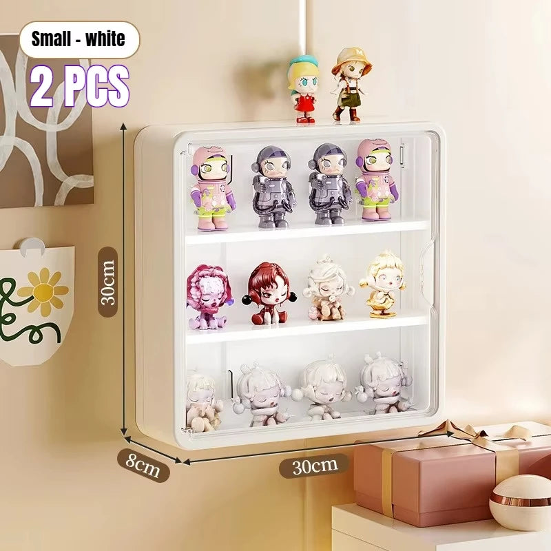 Wall-Mounted Display Box – Magnetic Toy Organizer for Action Figures