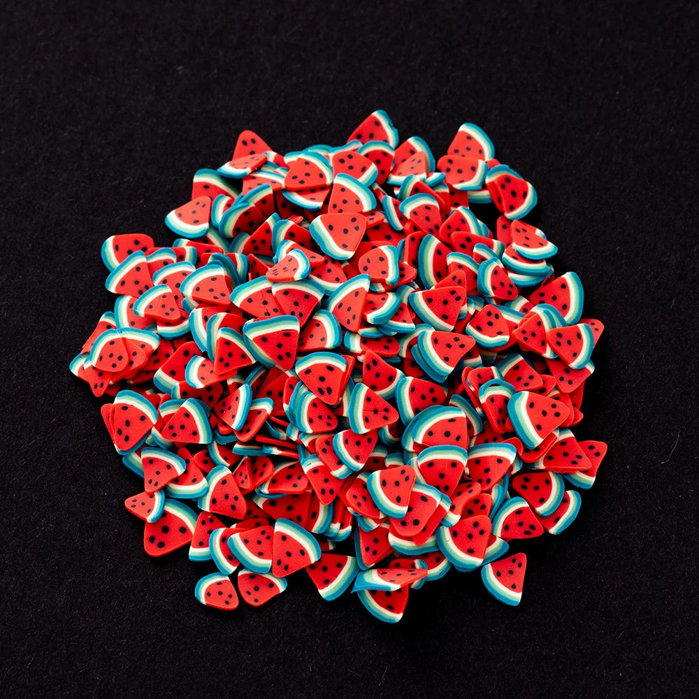 1000pcs Polymer Clay Fruit Slices for Crafts
