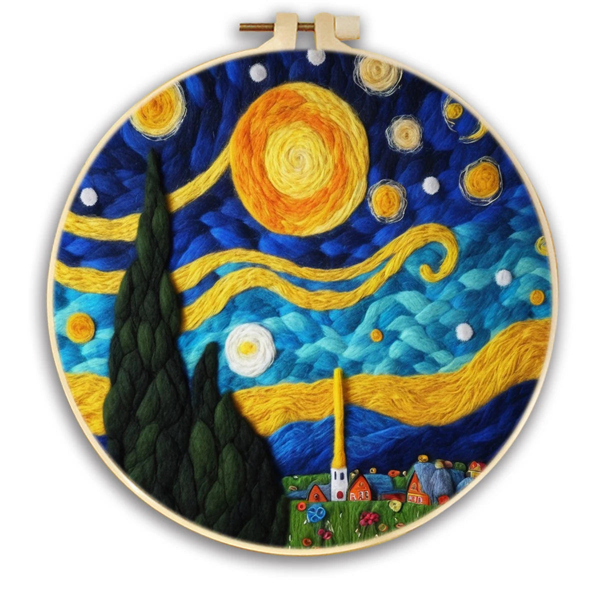 DIY Wool Felt Painting Kit – Moon Scenery