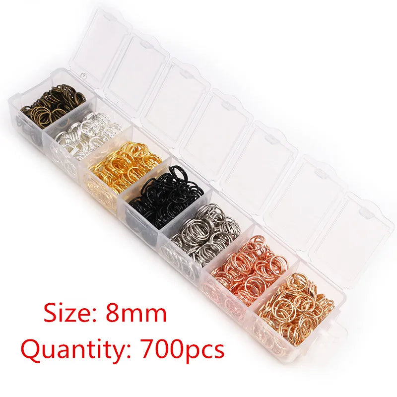 Assorted Jump Ring Set – 8 Colors, 3–10mm