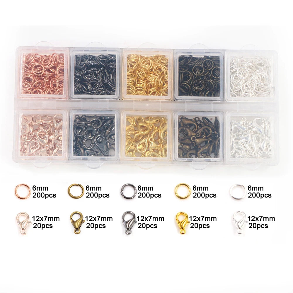 Assorted Jump Ring Set – 8 Colors, 3–10mm