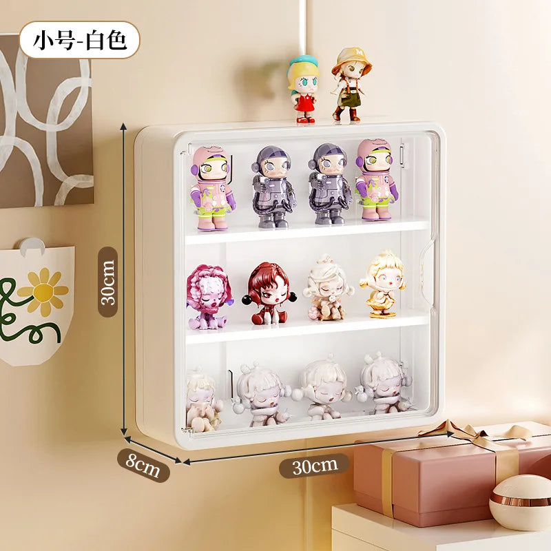 Wall-Mounted Display Box – Magnetic Toy Organizer for Action Figures