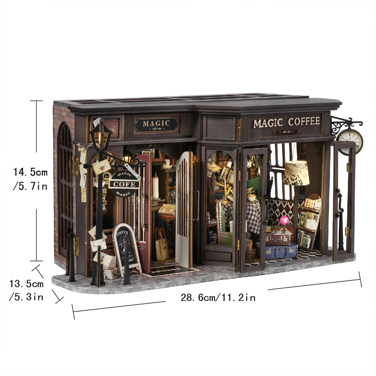 Wooden DIY Miniature Dollhouse Kit with Furniture