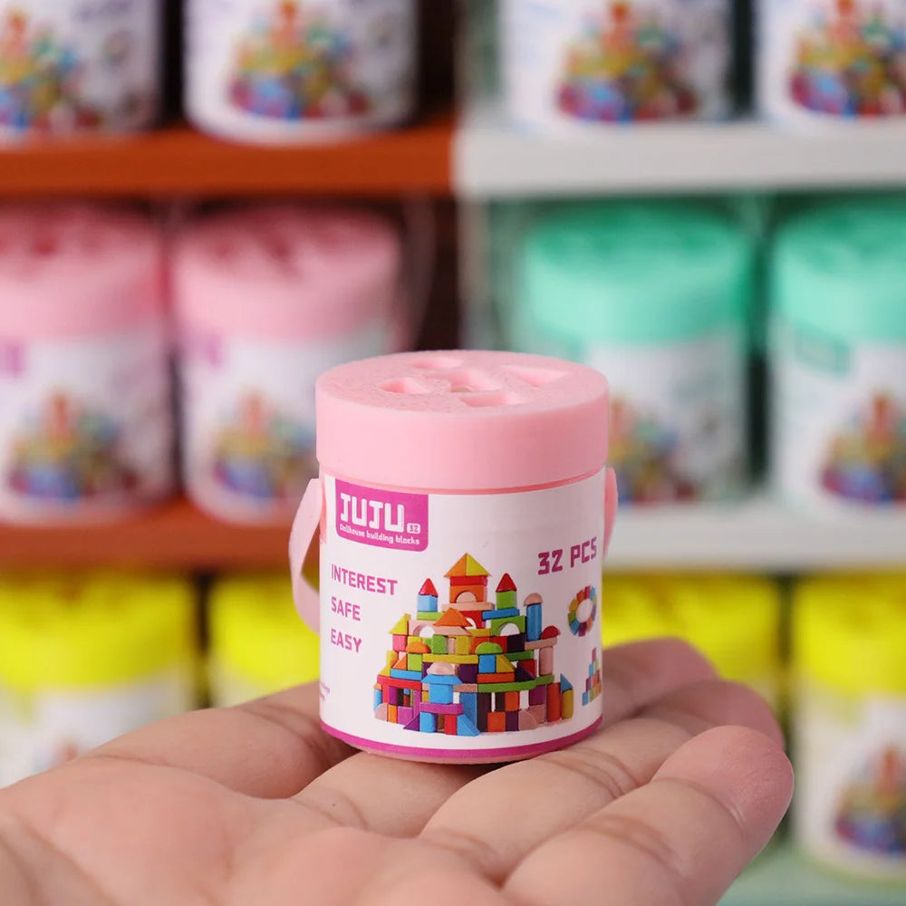 1/12 Mini Drum & Puzzle Set – Dollhouse Accessories for BJD/OB11