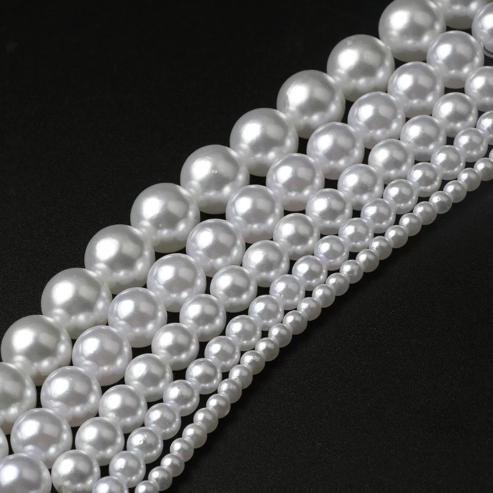 60–1000pcs ABS Pearl Beads for DIY Jewelry