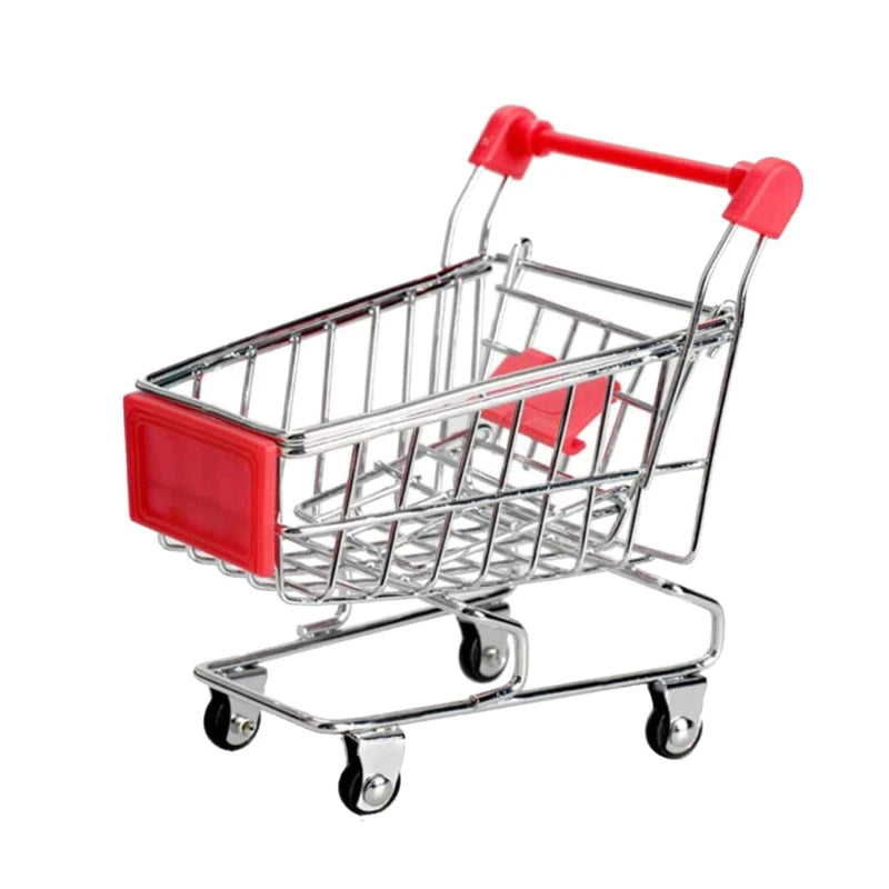 Mini Shopping Cart Desktop Model Toy