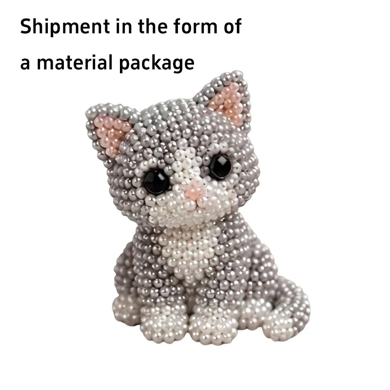 3D Beaded Bird DIY Craft Kit – Handmade Animal Beading Set