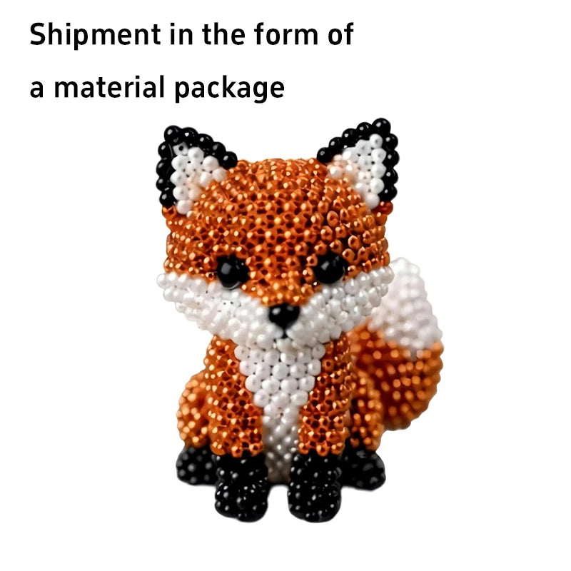 3D Beaded Bird DIY Craft Kit – Handmade Animal Beading Set