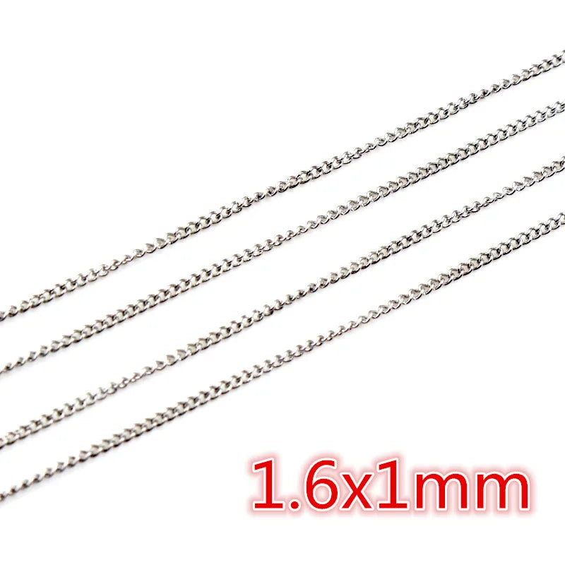 5m Stainless Steel Necklace Chains for DIY Jewelry