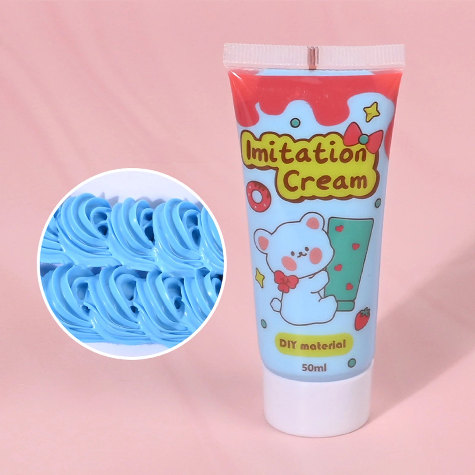 6pcs Simulation Whipped Cream Glue Set for DIY Crafts
