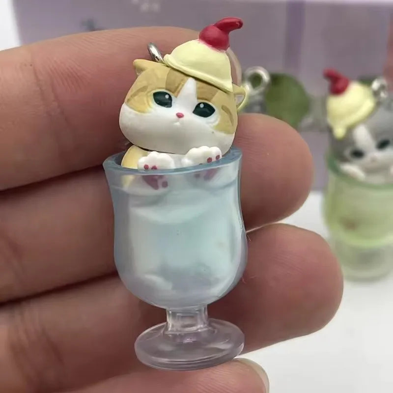 Mofusand Cat Pudding & Cold Drink Blind Box Mini Figure