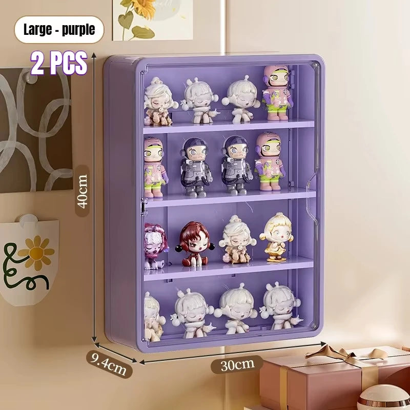 Wall-Mounted Display Box – Magnetic Toy Organizer for Action Figures