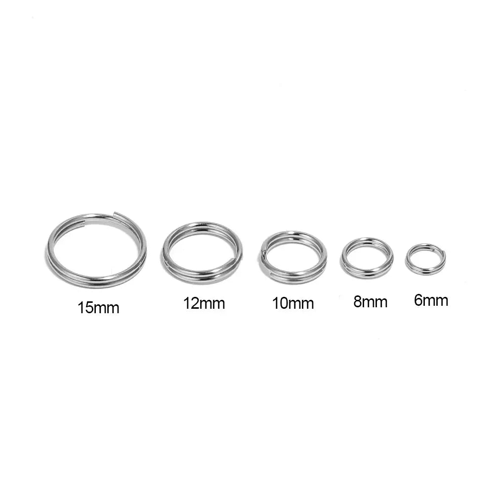 100Pcs Stainless Steel Jump Rings for DIY Jewelry