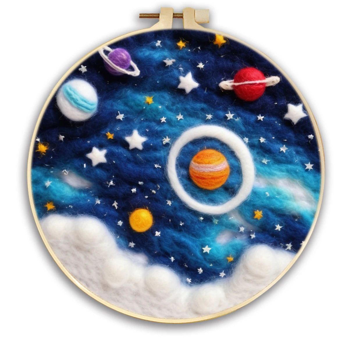 DIY Wool Felt Painting Kit – Moon Scenery