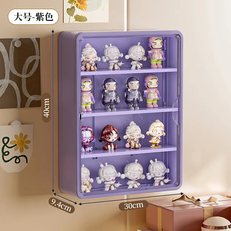Wall-Mounted Display Box – Magnetic Toy Organizer for Action Figures