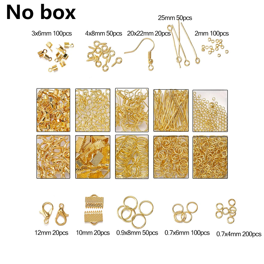 Alloy Jewelry Findings Kit – DIY Repair & Making Set